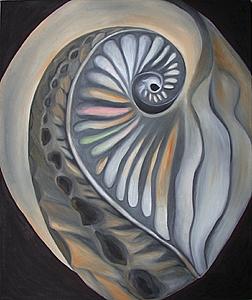 Shell Painting - Dark Abalone by Marian Gliese Shell Painting - Dark Abalone by Marian Gliese