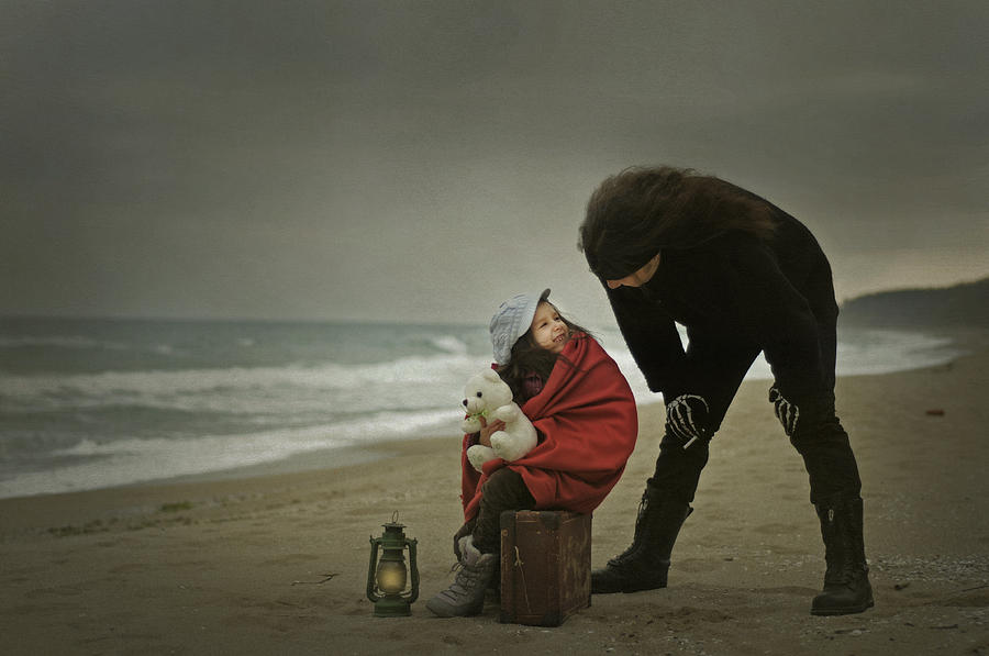 Winter Photograph - Dark And Light Side...friends:) by Irina Kuneva