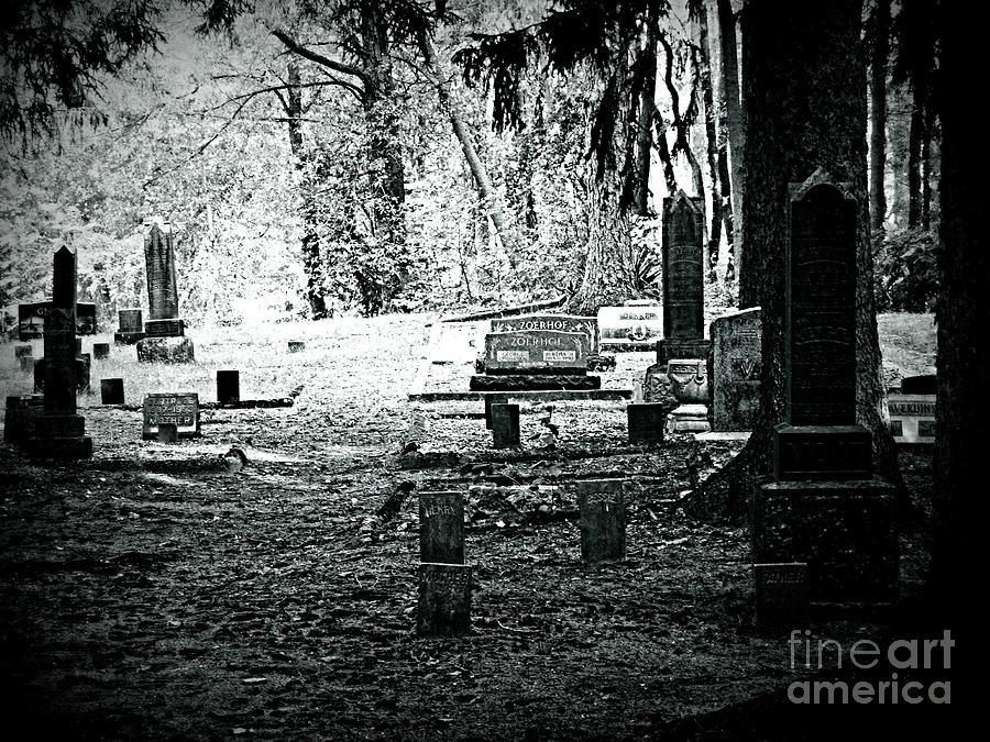 Black And White Photograph - Dark As The Grave by Scott Ward