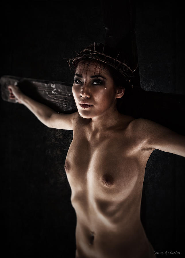 Jesus Christ Photograph - Dark asian crucifix by Ramon Martinez
