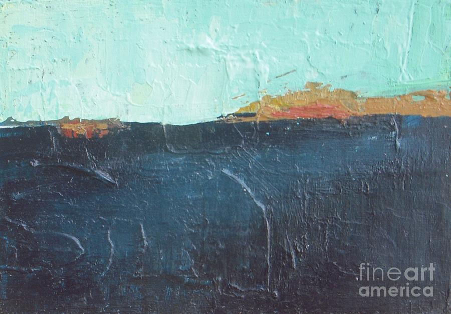 Dark Blue Ocean Painting by Vesna Antic