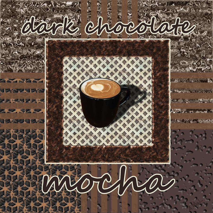 Dark Chocolate Mocha - Coffee Art Photograph by Anastasiya Malakhova