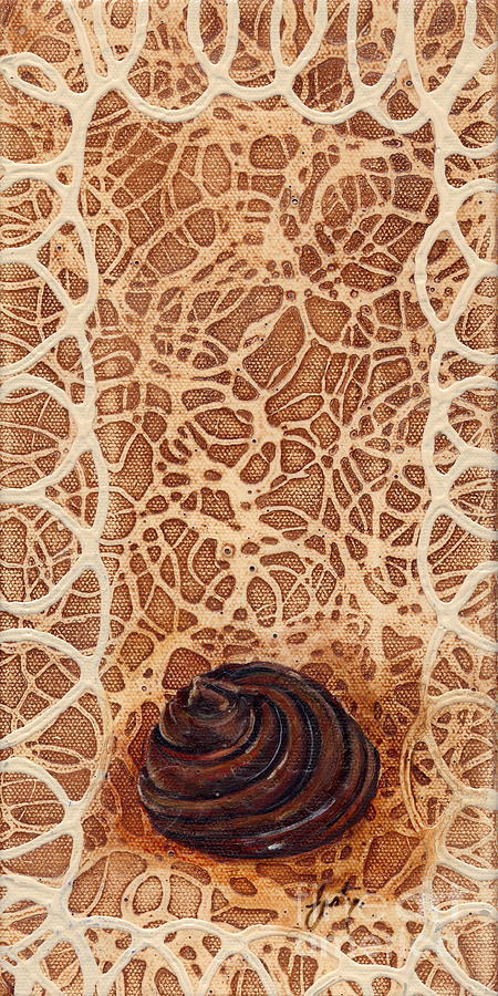 Dark Chocolate Swirl Painting by Daniela Easter