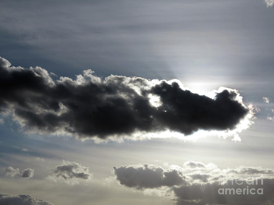 Dark cloud on the sky in backlight Photograph by Michal Boubin