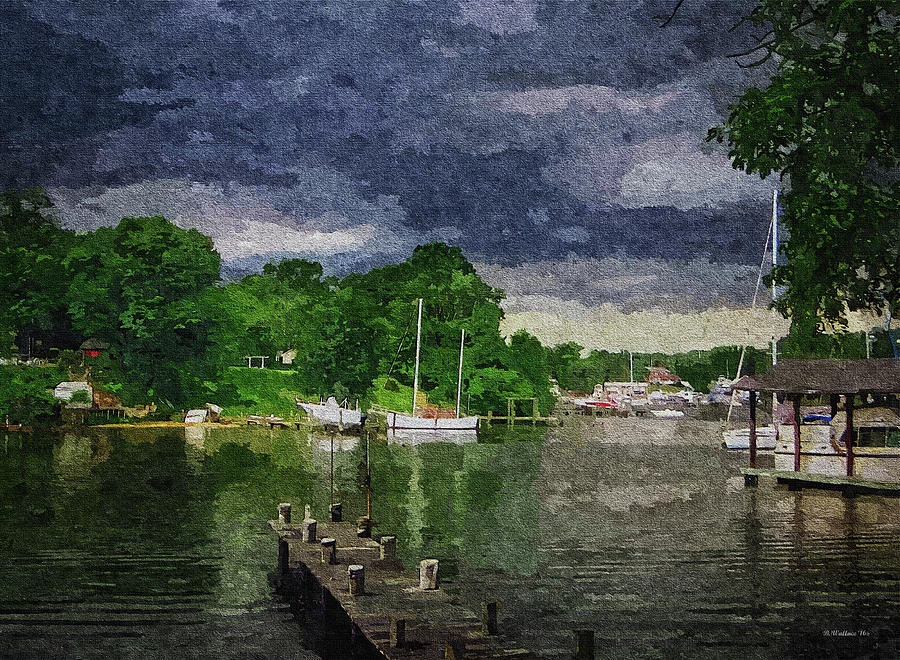 Dark Clouds Approaching - Oil FX Photograph by Brian Wallace