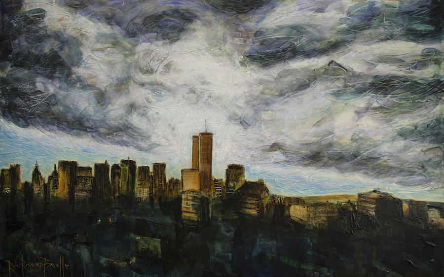 Dark Clouds Approaching Painting by Ron Richard Baviello Fine Art America