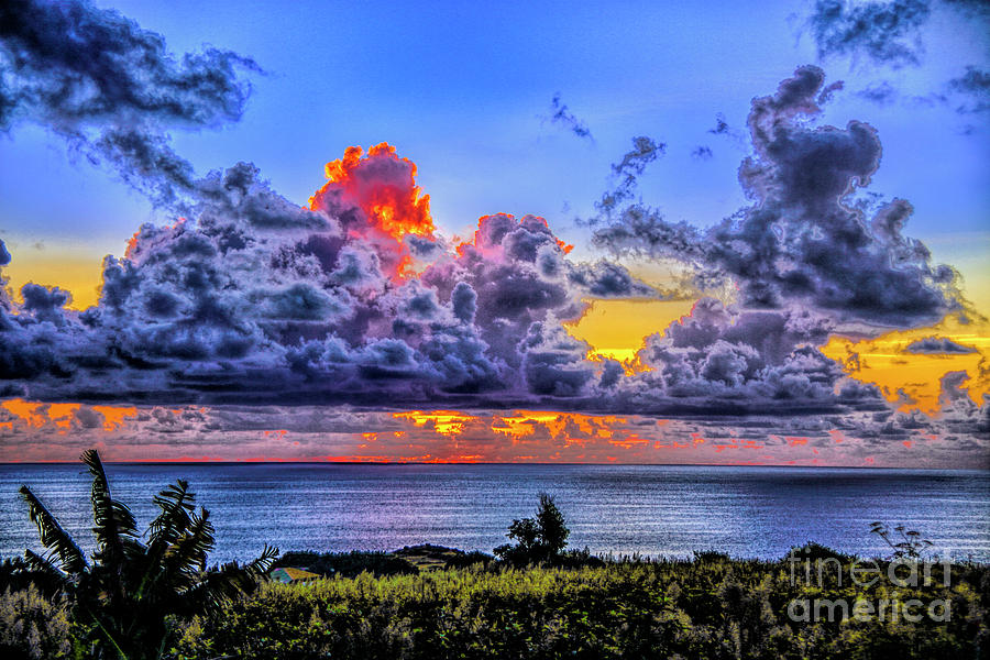 Dark Clouds Sunset Photograph by Rick Bragan