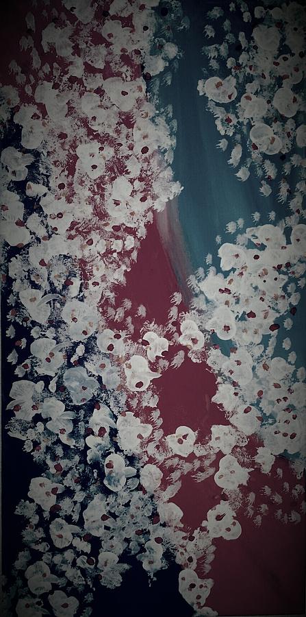 Floral Painting - Dark cotton by Keri Dixon