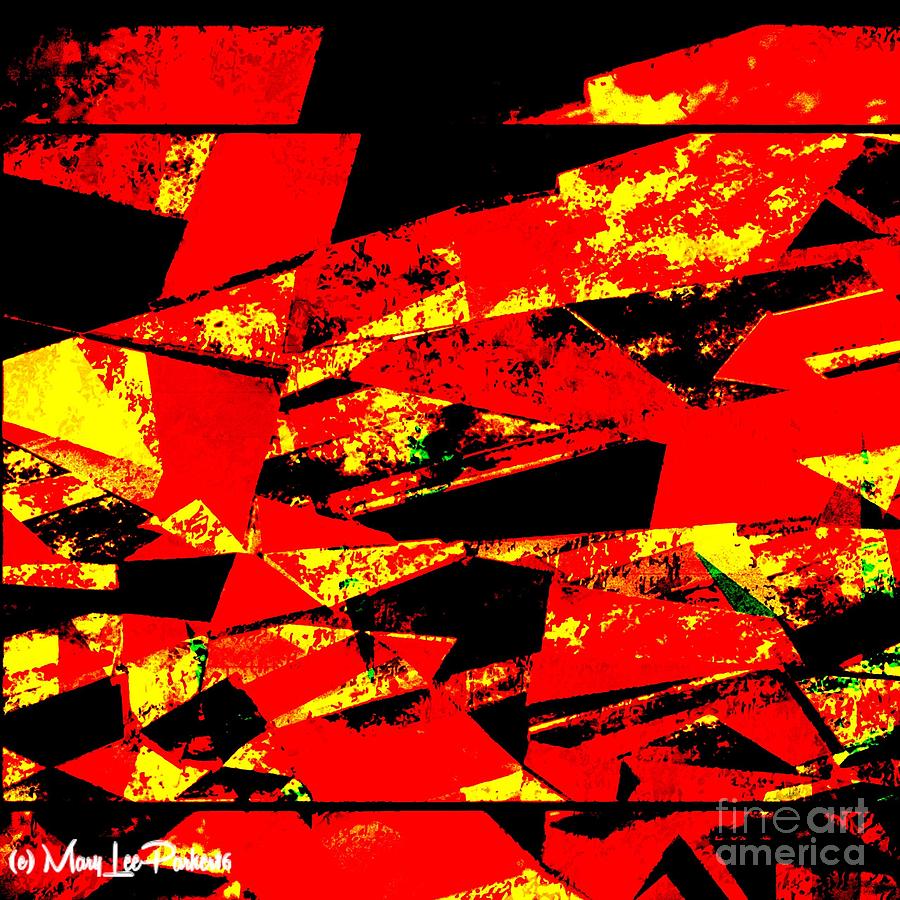 Dark Day  Abstract  Mixed Media by MaryLee Parker