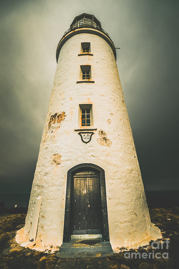 Dark Dramatic Lighthouse Photograph
