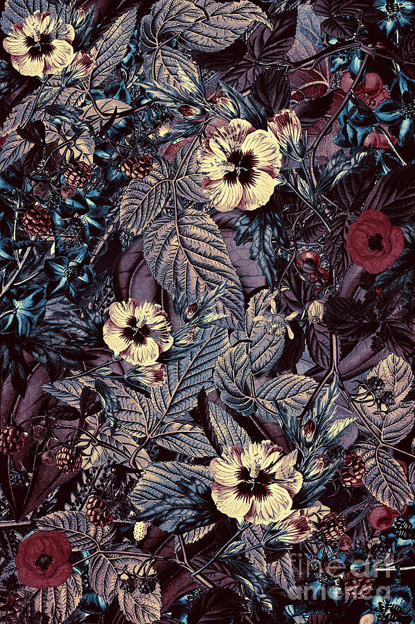 Dark Flower Digital Art by Justyna Jaszke JBJart