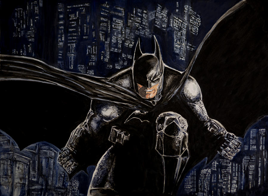Dark Knight Painting by Sylvia Thornton