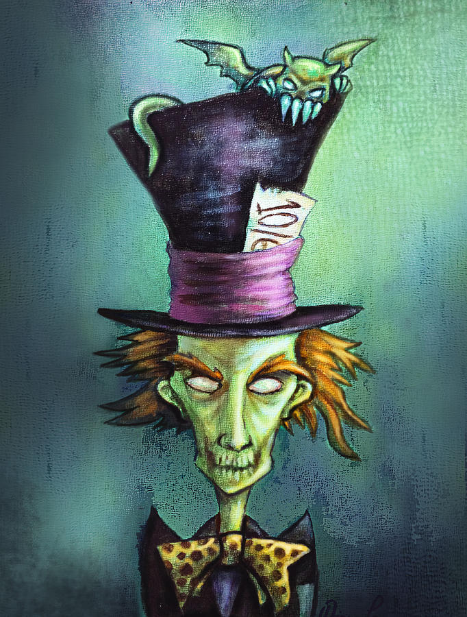 evil mad hatter drawing