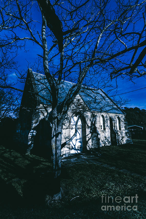 Dark mysterious church Photograph by Jorgo Photography