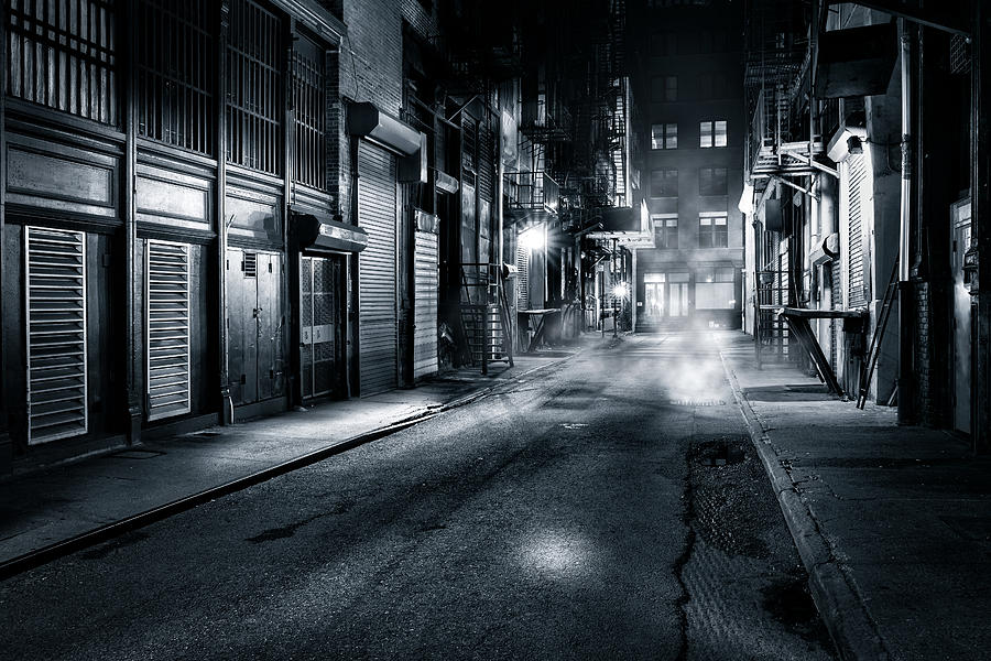 Dark NYC Photograph by Mihai Andritoiu