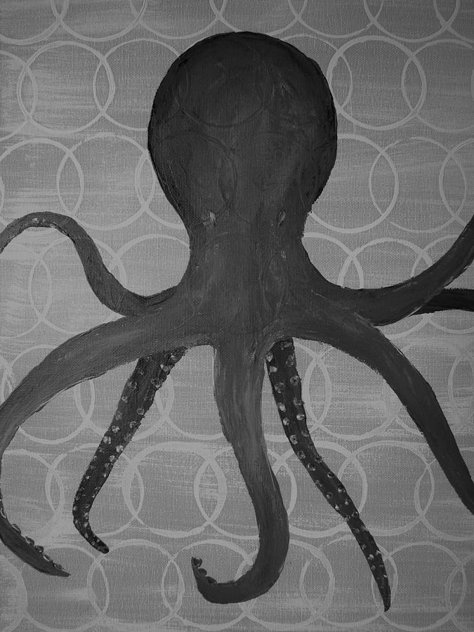 Dark Octopus Painting By Jeni Harris Pixels   Dark Octopus Jeni Harris 