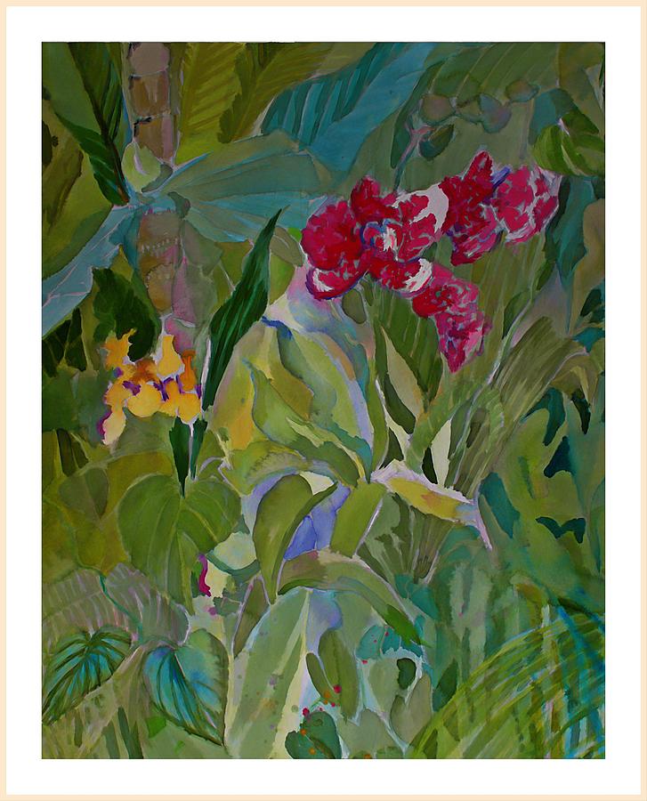 Dark Orchids Painting by Mindy Newman