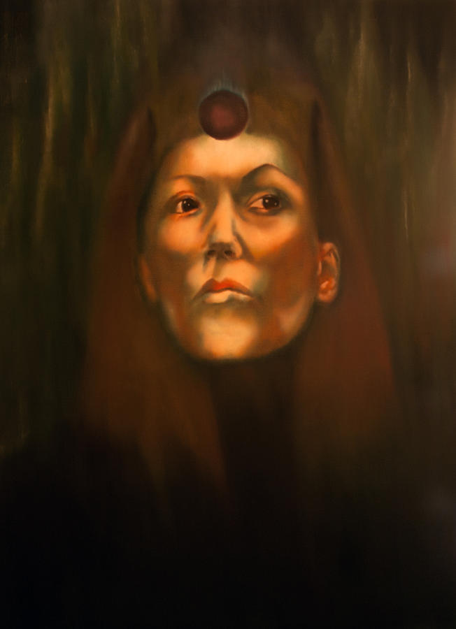 Dark Sister of the Black Sun Cult Painting by Roger Williamson