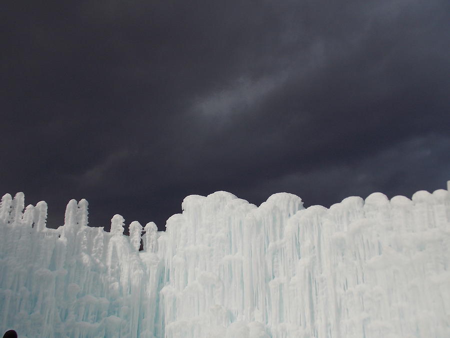 Dark Skies over the Wall of Ice Photograph by Catherine Gagne