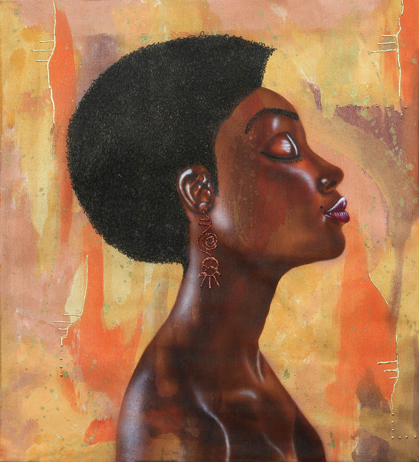 Dark Skin Painting by Fred Odle
