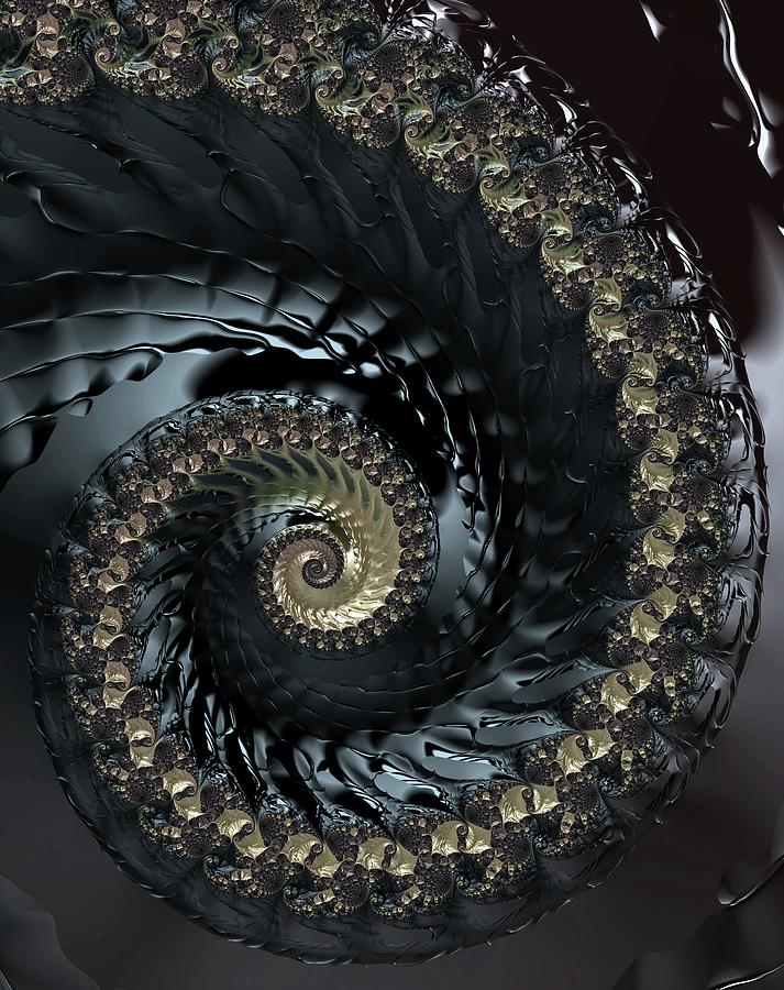 Dark Spiral Digital Art by Amanda Moore