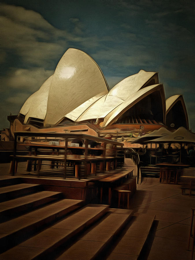 Dark view of the Sydney Opera House Photograph by Ashish Agarwal