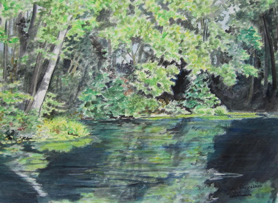 Dark Water Painting by Judy Riggenbach Fine Art America