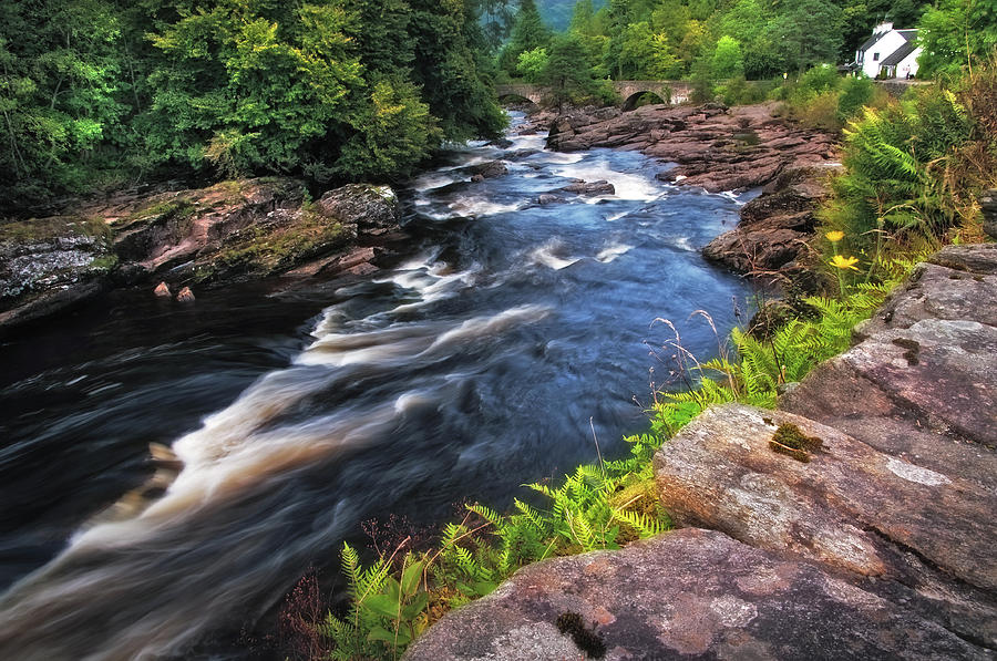 Nature Photograph - Dark Wild Waters. Scotland by Jenny Rainbow