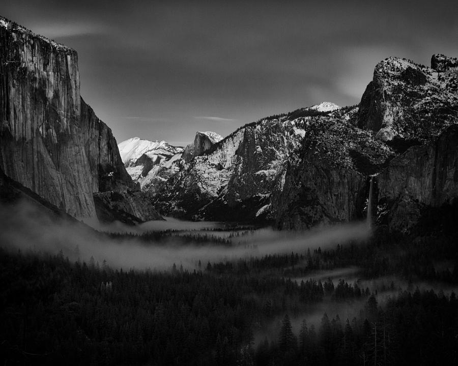 Yosemite National Park Photograph - Darkness on Yosemite Valley by Troy Montemayor