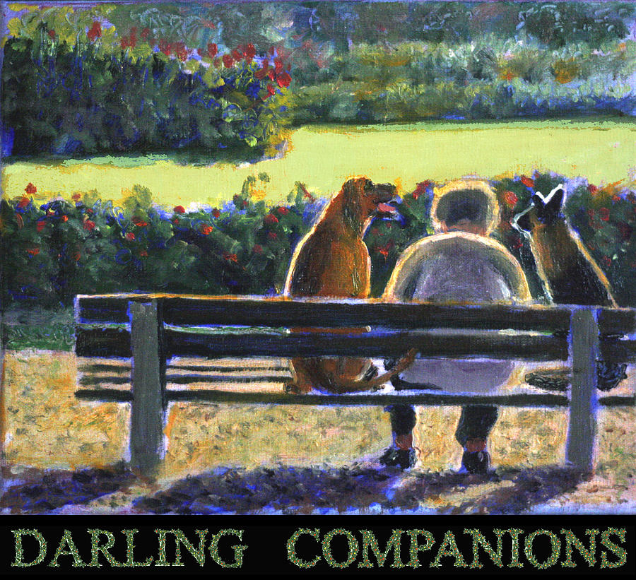 Darling companions t shirt Painting by David Zimmerman