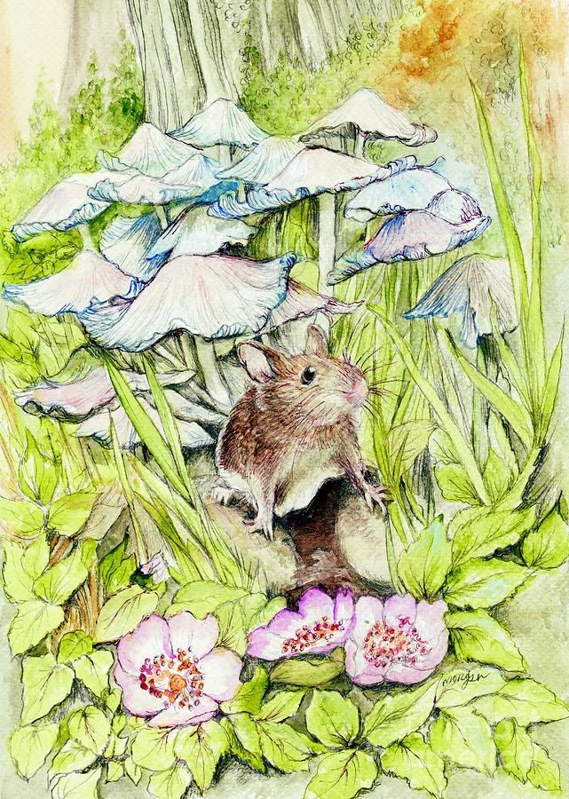 Darling Mouse Painting by Morgan Fitzsimons