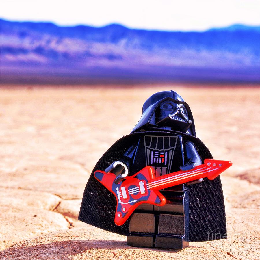 Star Wars Photograph - Darth Side Of The Moon by BrikWerx LEGO Studios