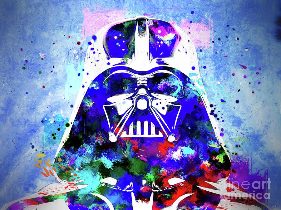 Star Wars Painting - Darth Vader by Daniel Janda