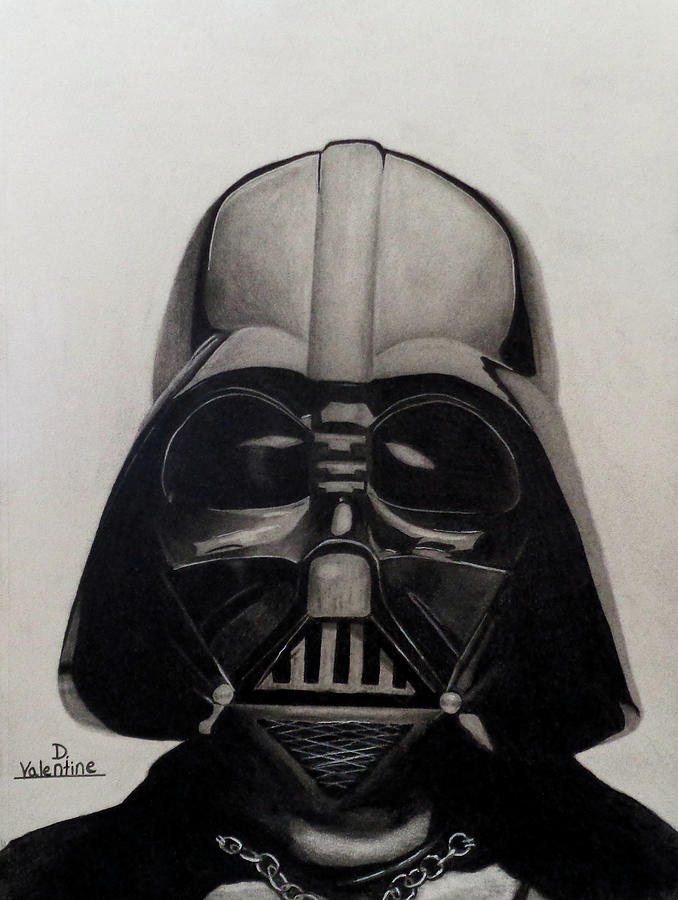 Darth Vader Drawing by Daniel Valentine - Fine Art America