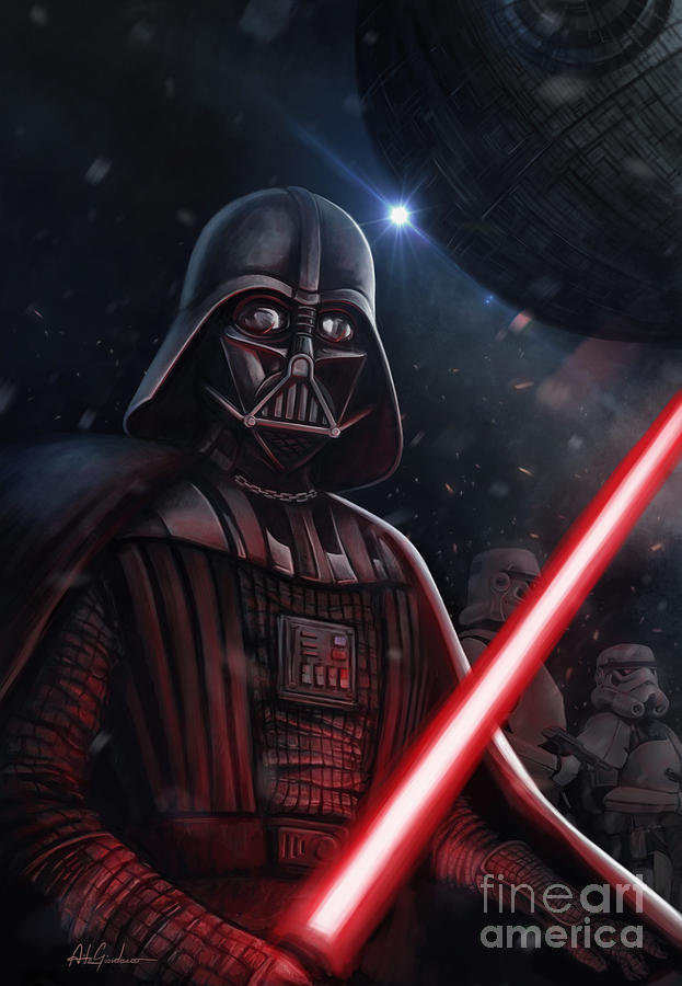 Star Wars Digital Art - Darth Vader by Giordano Aita