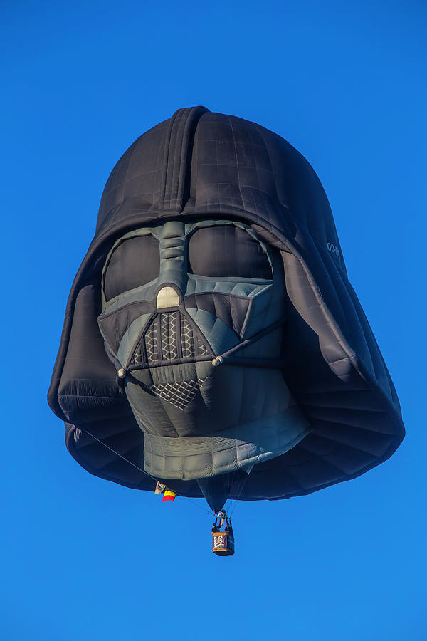 Darth Vader Helmet Hot Air Balloon Photograph by Garry Gay