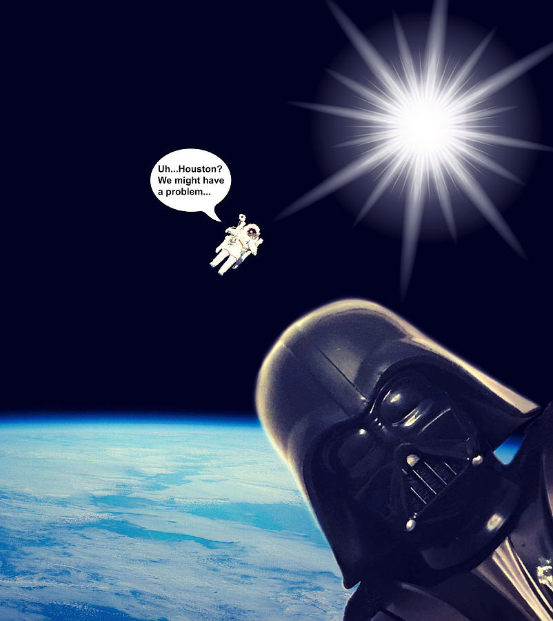 Darth Vader Photobombs NASA Photograph by Aurelio Zucco