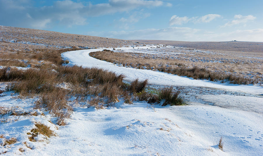 Dartmoor in the Snow v Photograph by Helen Jackson