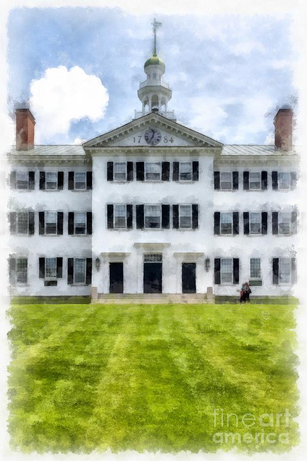 Dartmouth College Painting - Dartmouth Hall Dartmouth College by Edward Fielding