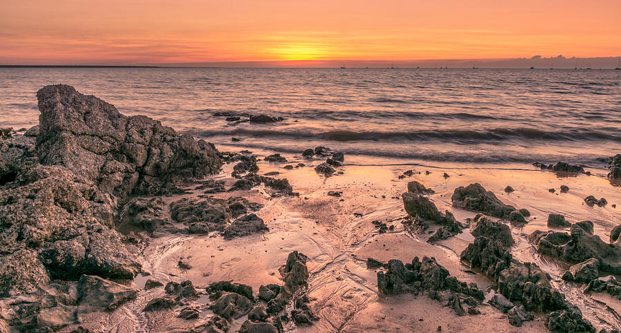 Beach Sunset Photograph - Darwin at Dusk by Racheal Christian