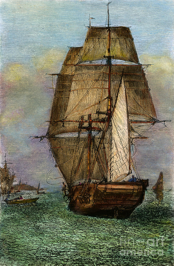 Resolution And Discovery, 1778 Painting by Granger