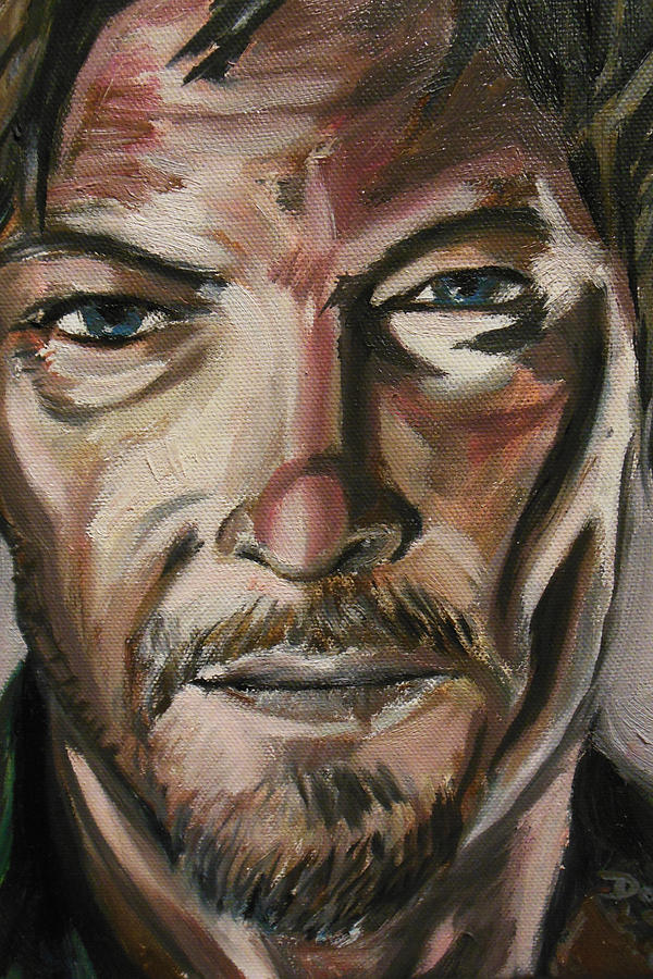 Unique Painting - Daryl Dixon by Demian Legg