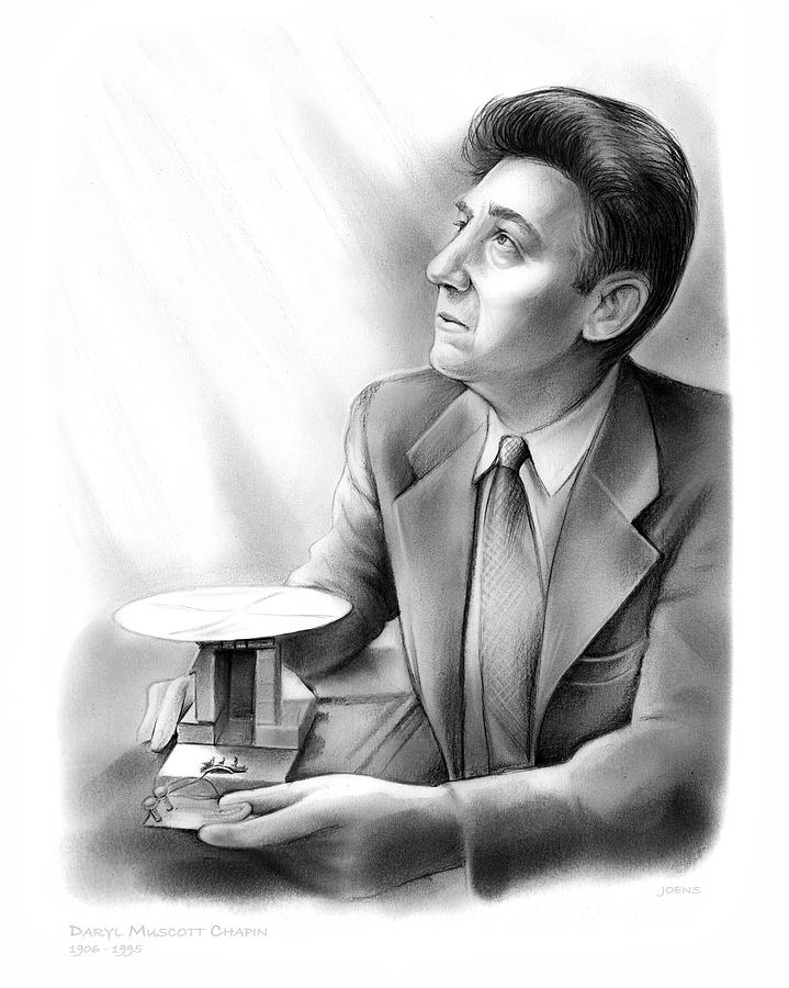 Inventor Drawing - Daryl M. Chapin by Greg Joens Inventor Drawing - Daryl M. Chapin by Greg Joens