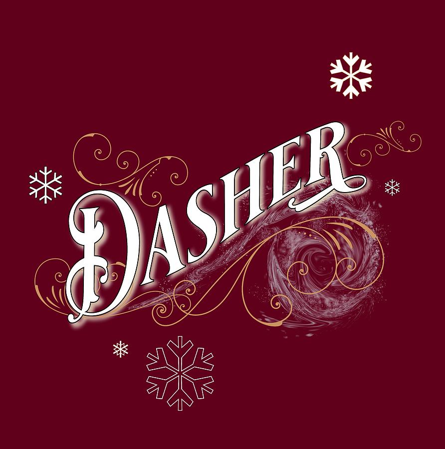 Dasher Digital Art by Gina Harrison