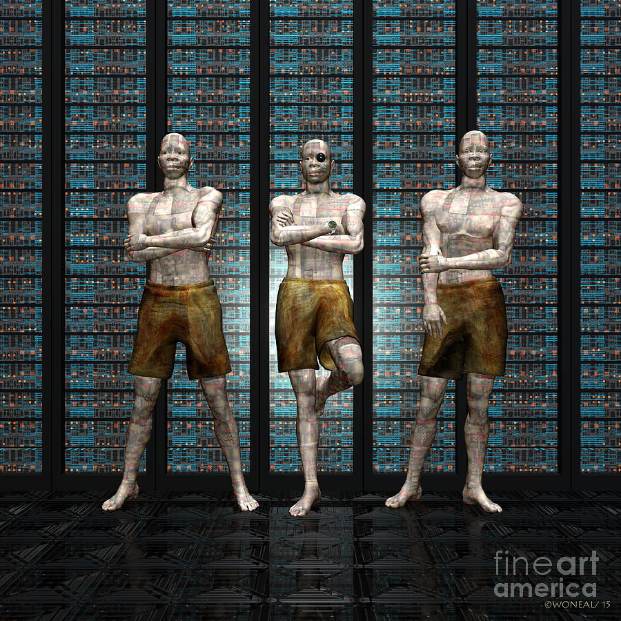 Science Fiction Digital Art - Data Acolytes by Walter Neal