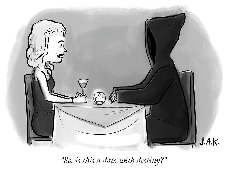 Date with Destiny Drawing by Jason Adam Katzenstein