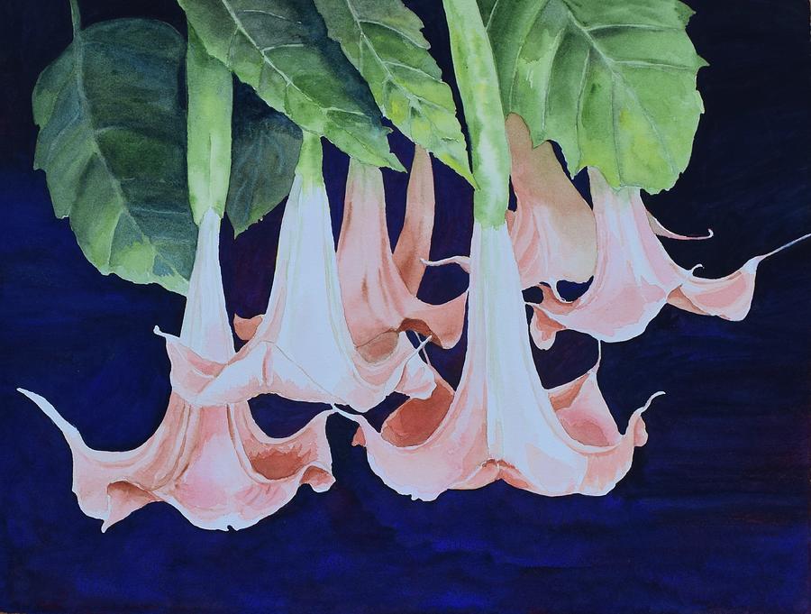 Datura Painting by Celene Terry