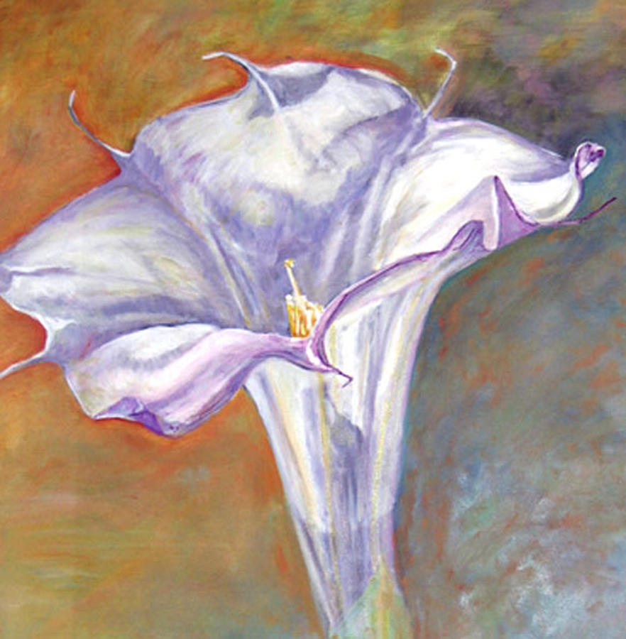 Datura Painting by CJ  Rider