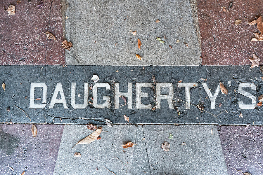 Daughertys Sidewalk Inlay Photograph by Sharon Popek