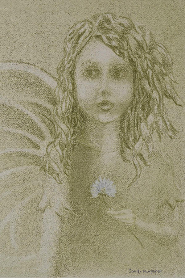Fairy Painting - Daughter of the Wind by Sandy Murphree Jacobs